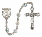 St. Lillian Sterling Silver Heirloom Rosary Fancy Crucifix