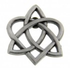 Celtic Trinity Heart Lapel Pin - 1"