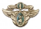 Our Lady of the Highway & St. Christopher Visor Clip