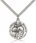 Men's Round Saints Cosmas &amp; Damian Medal
