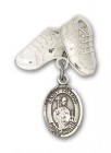Pin Badge with St. Kilian Charm and Baby Boots Pin