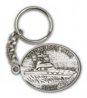God Bless This Boat Keychain