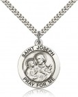 Men's Pray for Me St. Joseph Necklace
