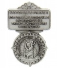 St. Christopher Motorist's Prayer Visor Clip, Pewter, 2 1/2"H