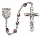 St. Austin Sterling Silver Heirloom Rosary Squared Crucifix