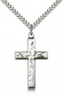Hand Etched Cross Necklace