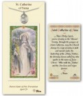 St. Catherine of Siena Medal in Pewter with Prayer Card