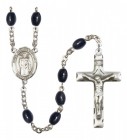 Men's St. Thomas A Becket Silver Plated Rosary