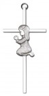 Praying Girl Cross  6"
