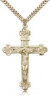 Men's Large Antiqued Crucifix Necklace