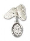 Pin Badge with Blessed Trinity Charm and Baby Boots Pin