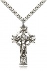 Men's Traditional Celtic Crucifix Pendant