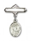 Pin Badge with Miraculous Charm and Polished Engravable Badge Pin