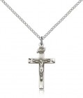 Small Shadowed Corpus Crucifix Pendant