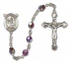 St. Catherine of Siena Sterling Silver Heirloom Rosary Fancy Crucifix