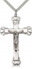 Men's Heart Tip Crucifix Pendant