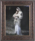 Madonna and Child with Baby Lamb 8x10 Framed Print Under Glass