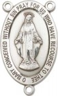 Traditional Miraculous Medal Rosary Centerpiece