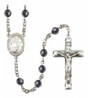 Men's St. Jeanne Chezard de Matel Silver Plated Rosary
