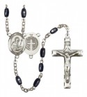 Men's St. Benedict Silver Plated Rosary