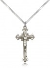 INRI Flared Tip Crucifix Medal