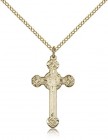 Women's Elaborate Tip Cross Pendant