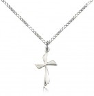 Women's Curved Cross Pendant