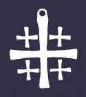 Jerusalem Cross Pendant in Sterling Silver