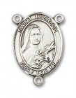 St. Therese of Lisieux Rosary Centerpiece Sterling Silver or Pewter