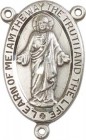 Scapular Sterling Silver Rosary Centerpiece