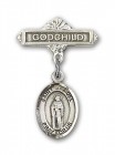 Pin Badge with St. Samuel Charm and Godchild Badge Pin