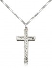 Woven Center Women's Cross Necklace