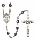 Men's Immaculate Heart of Mary Silver Plated Rosary