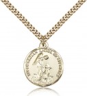 Round Guardian Angel Be My Guide Medal