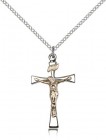Women's Two-Tone Maltese Crucifix Pendant