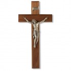 Natural Cherry Wall Crucifix - 11 inch