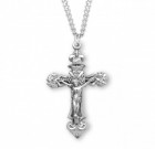 Roses and Thorns Men's Crucifix Necklace