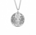 Round Men's Miraculous Medal Necklace