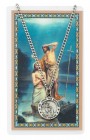 Round St. John The Baptist Medal with Prayer Card