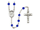 Sapphire Saint Edward the Confessor Rosary 