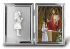 Girls Silver Plated First Communion Photo Frame