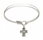 Smooth Bangle Bracelet with a 5-Way Charm