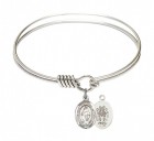 Smooth Bangle Bracelet with a Miraculous Charm