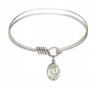 Smooth Bangle Bracelet with a Miraculous Charm