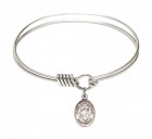 Smooth Bangle Bracelet with a Sts. Peter &amp; Paul Charm