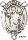 St. Aedan of Ferns Rosary Centerpiece Sterling Silver or Pewter