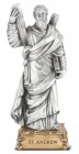 Saint Andrew Pewter Statue 4 Inch