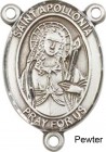 St. Apollonia Rosary Centerpiece Sterling Silver or Pewter