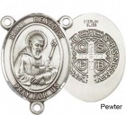 St. Benedict Rosary Centerpiece Sterling Silver or Pewter