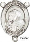 St. Bruno Rosary Centerpiece Sterling Silver or Pewter